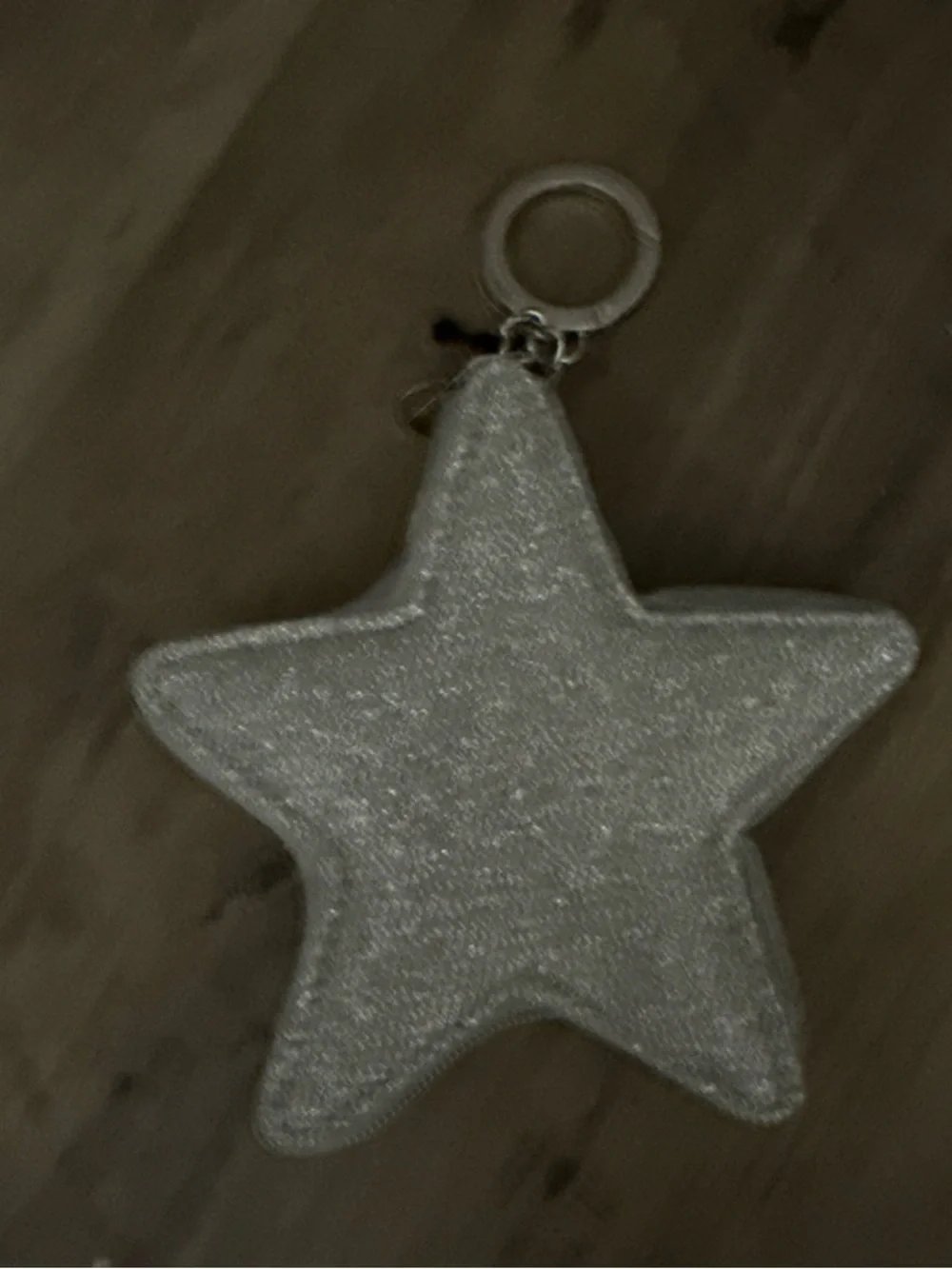 Victoria's Secret Silver Glitter Star Keychain Pouch - Picture 3 of 3